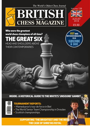 British Chess Magazine issue August 2018