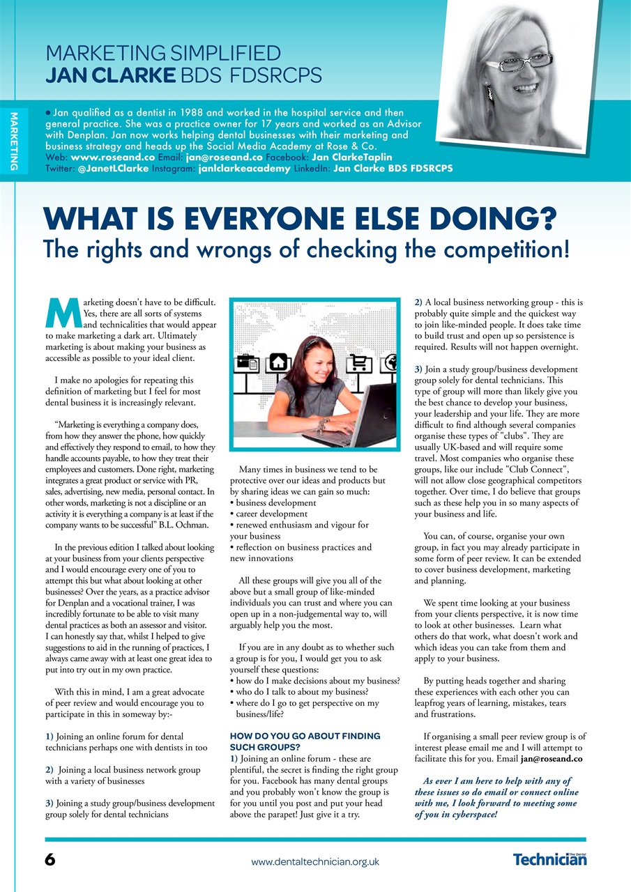 The Dental Technician Magazine Preview Pages