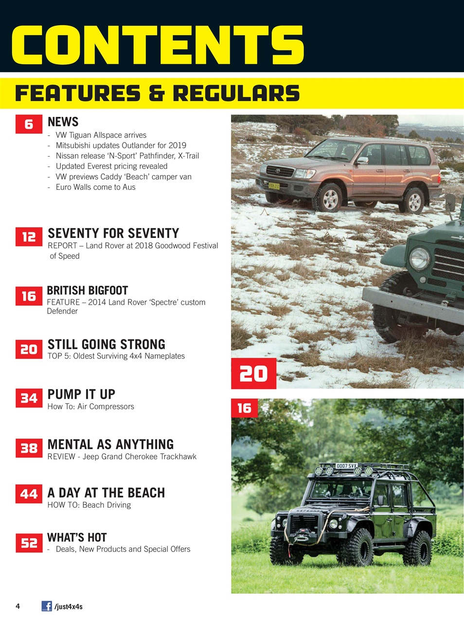 JUST 4X4S Preview Pages