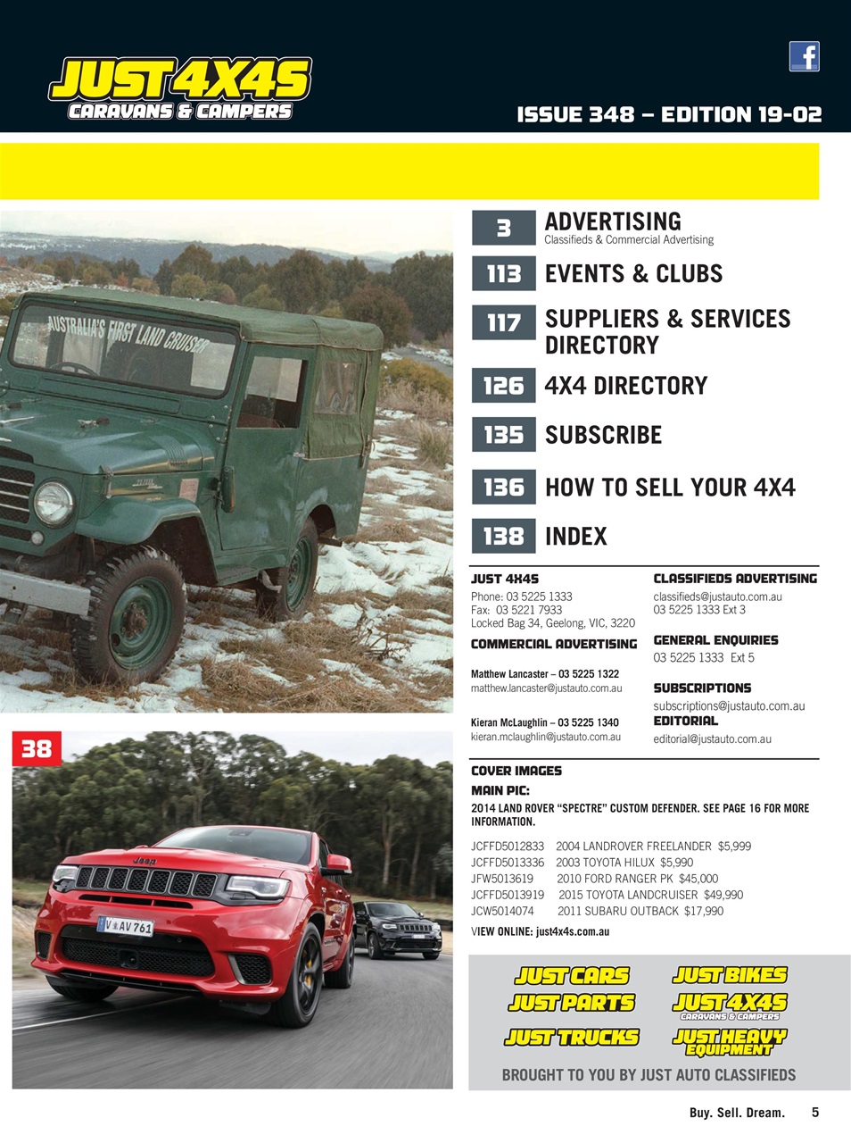 JUST 4X4S Preview Pages