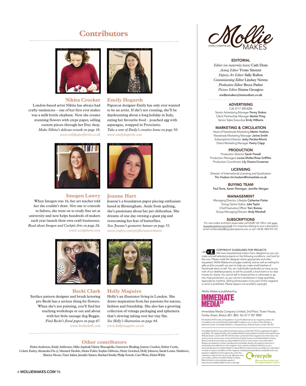 Mollie magazine Preview Pages