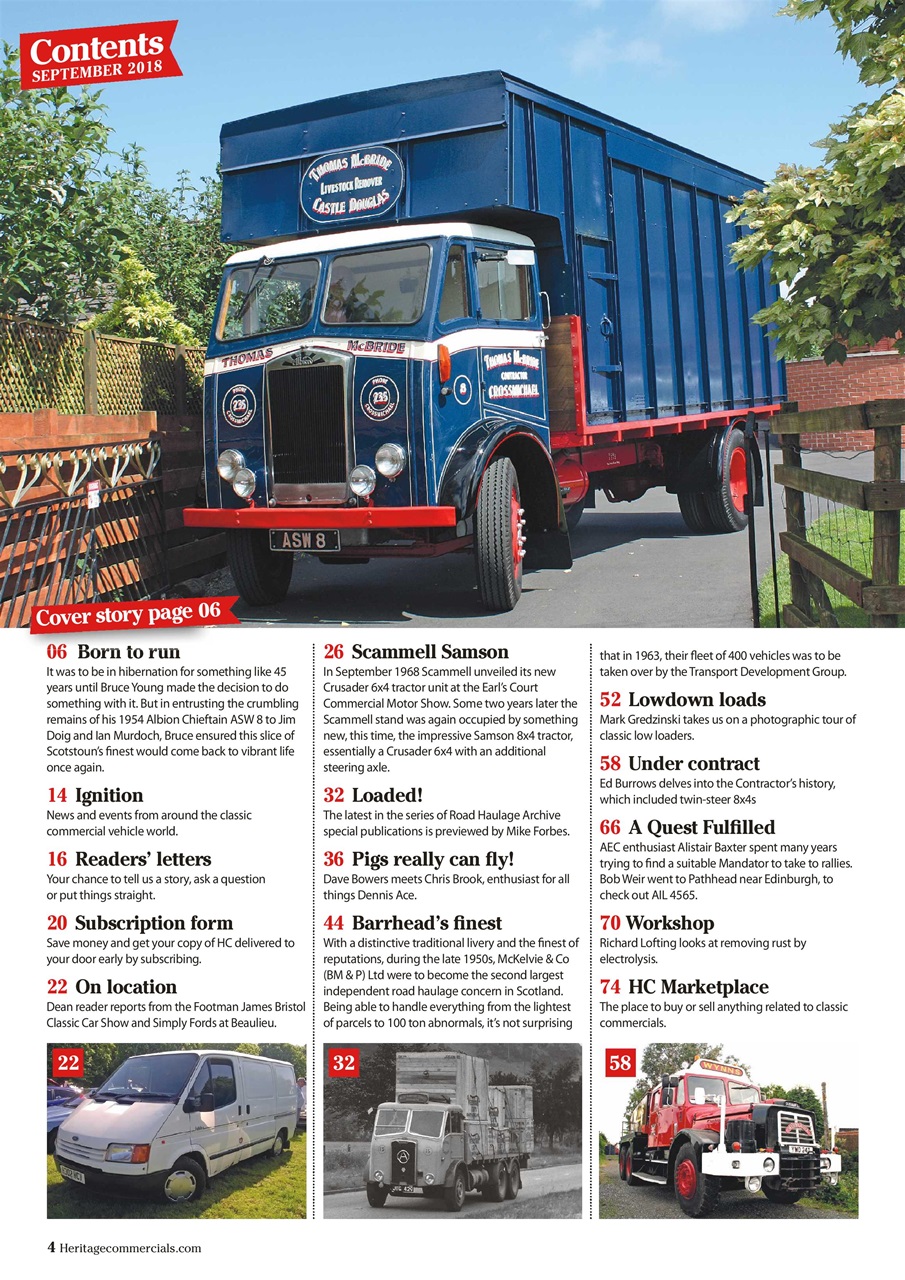 Heritage Commercials Magazine Preview Pages