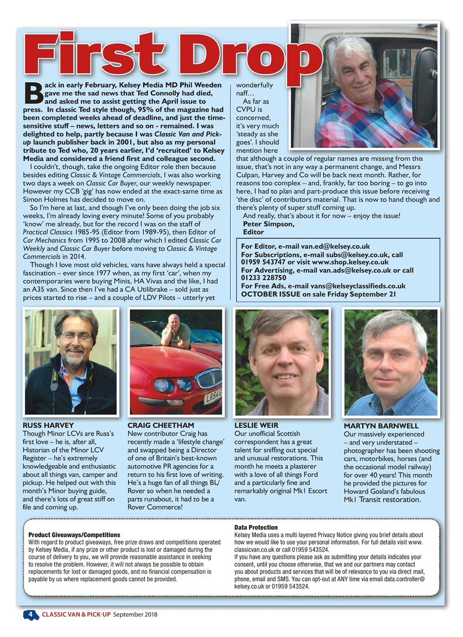 Classic Van & Pick-up Preview Pages