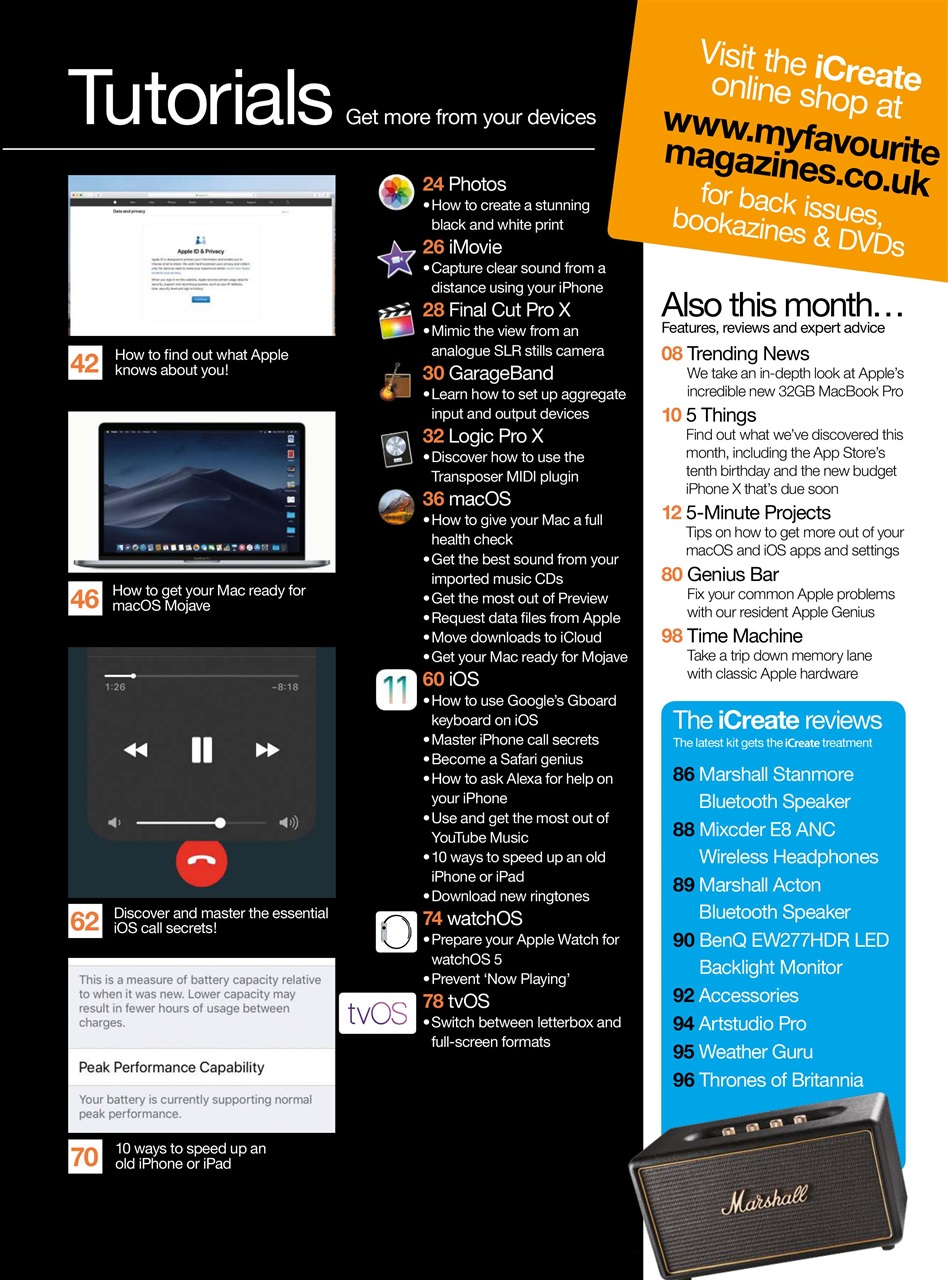 iCreate Preview Pages