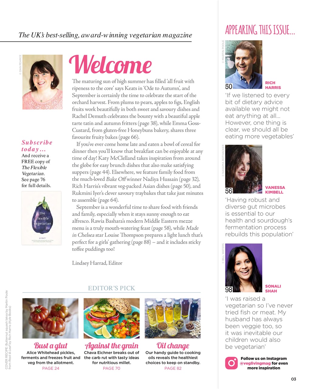 Vegetarian Living Preview Pages