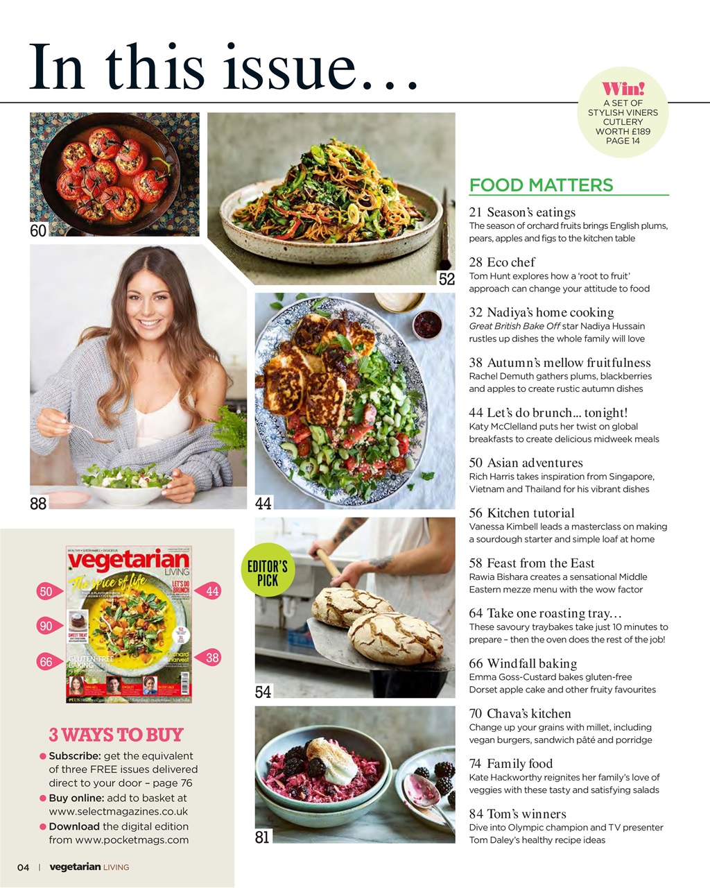 Vegetarian Living Preview Pages