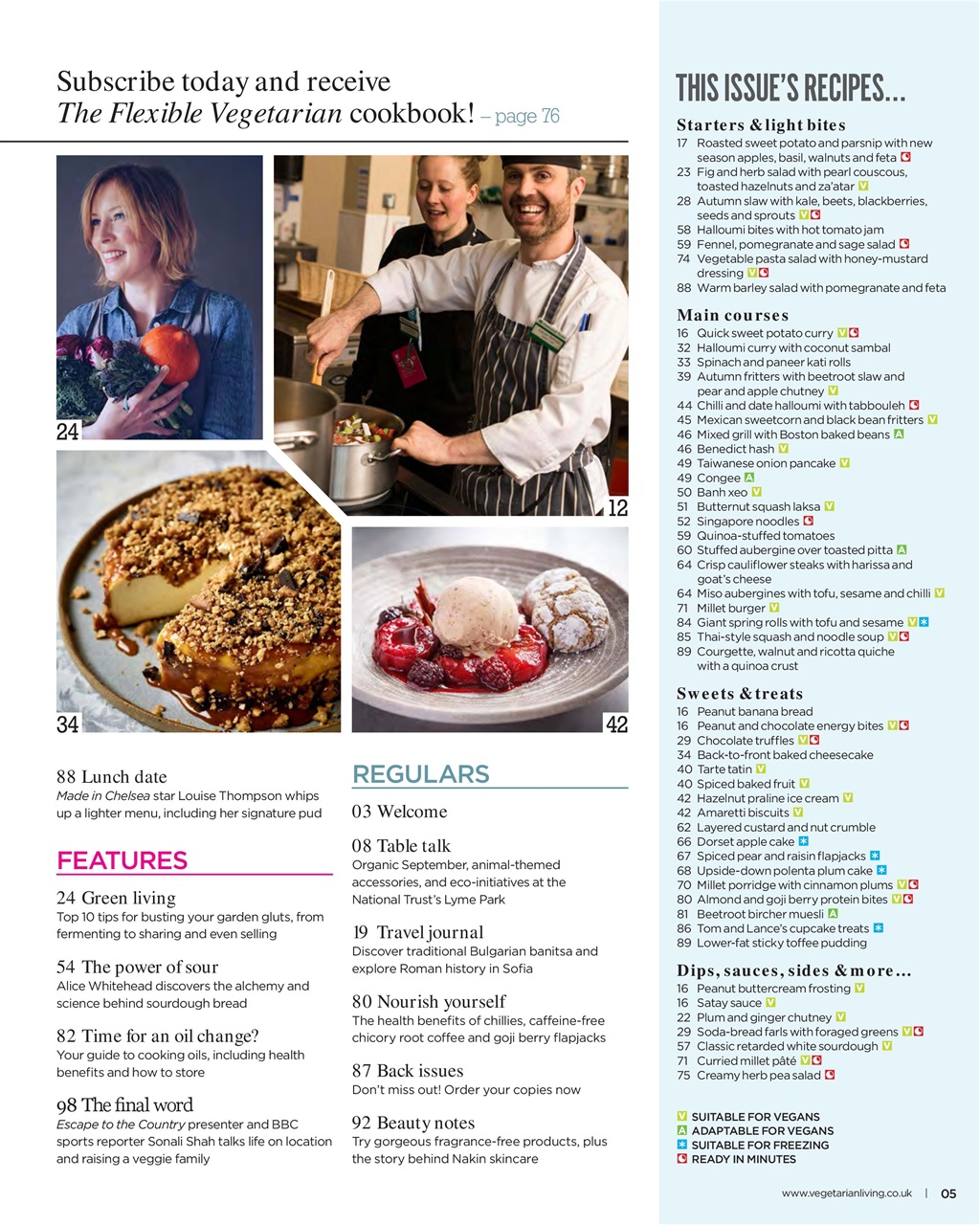 Vegetarian Living Preview Pages