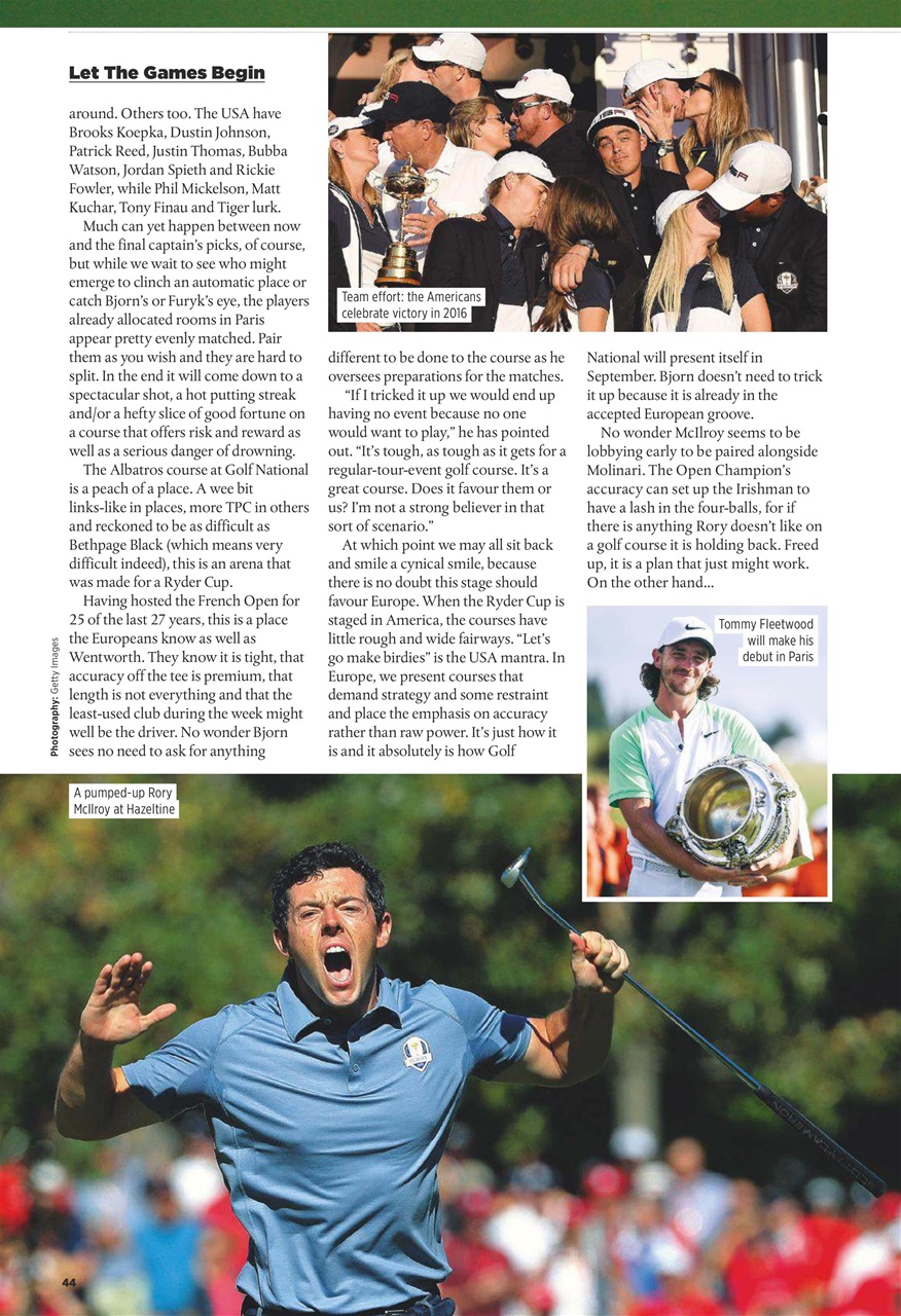 Golf Monthly Preview Pages