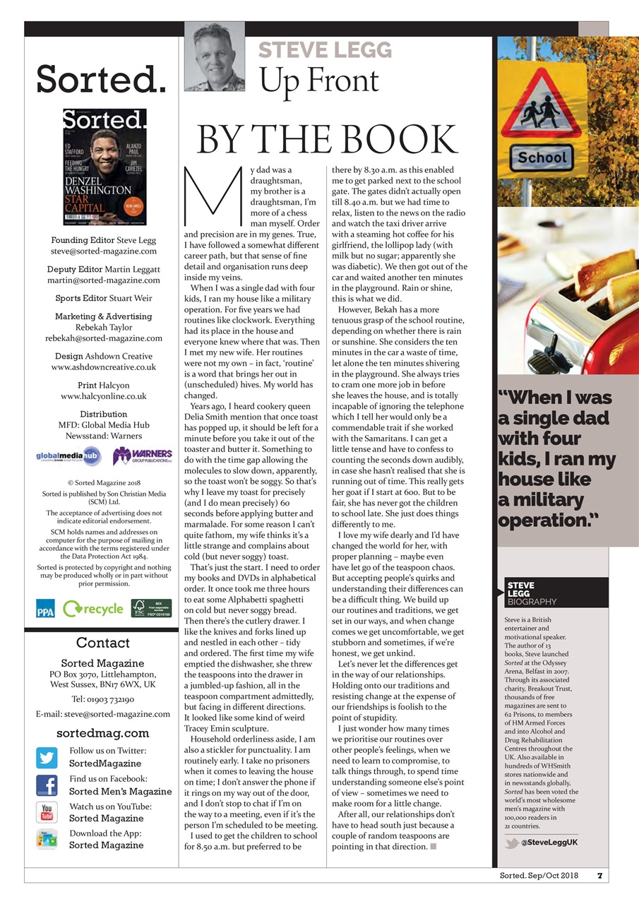 Sorted Magazine – The men's mag with morals Preview Pages