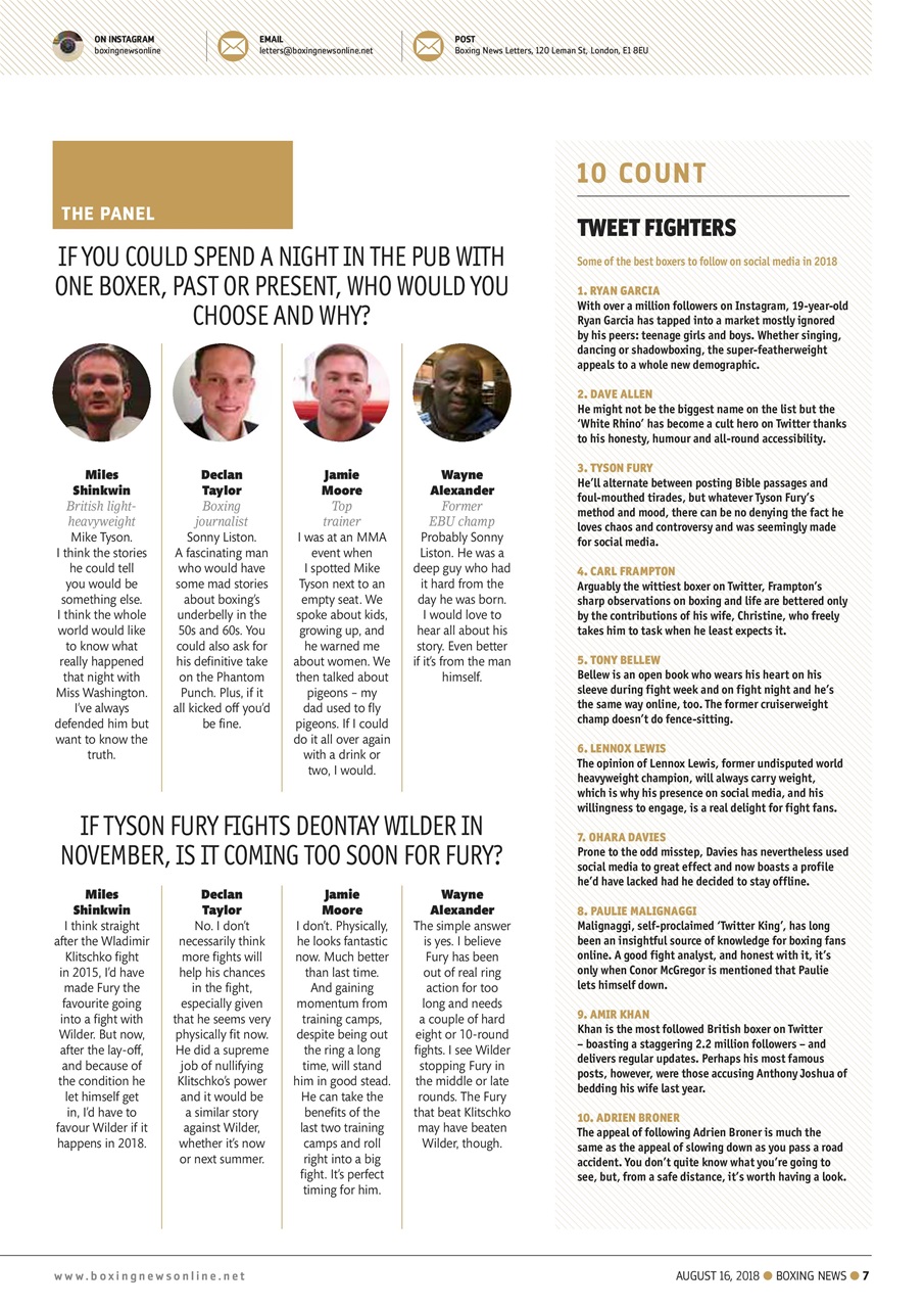 Boxing News Preview Pages