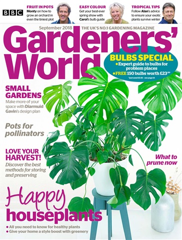 BBC Gardeners’ World Magazine issue September 2018