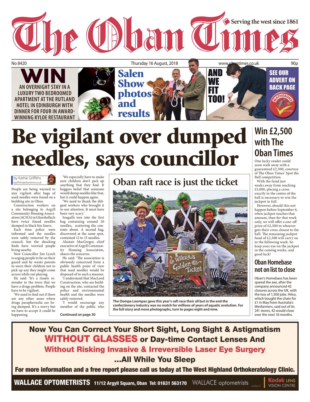 The Oban Times & Lochaber Times Preview Pages