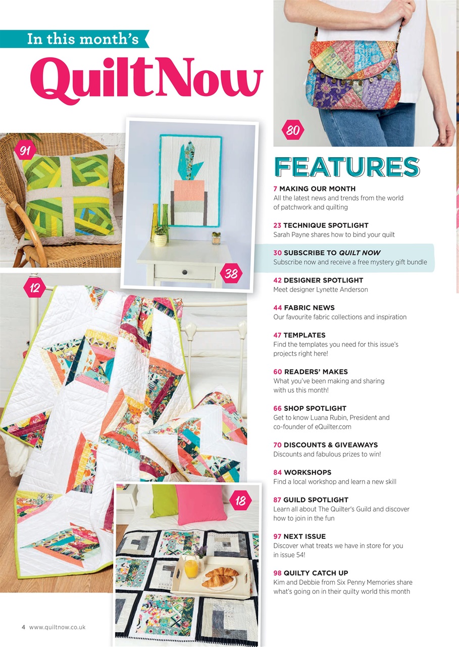 Quilt Now Preview Pages