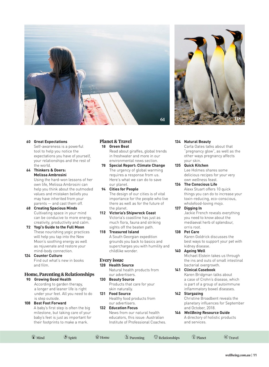 WellBeing Preview Pages