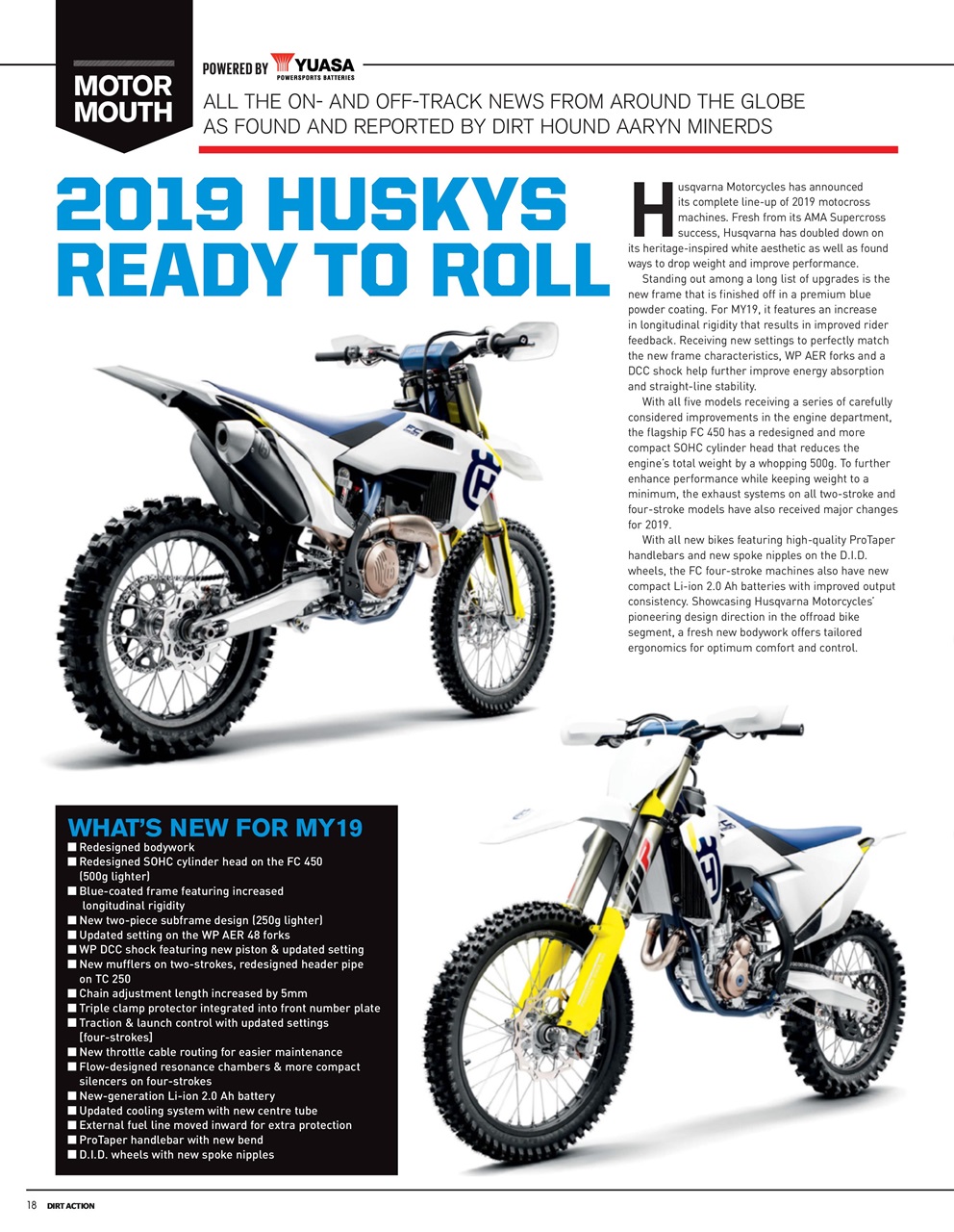 Dirt Action Preview Pages