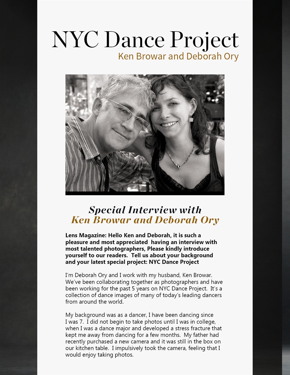 Lens Magazine Preview Pages