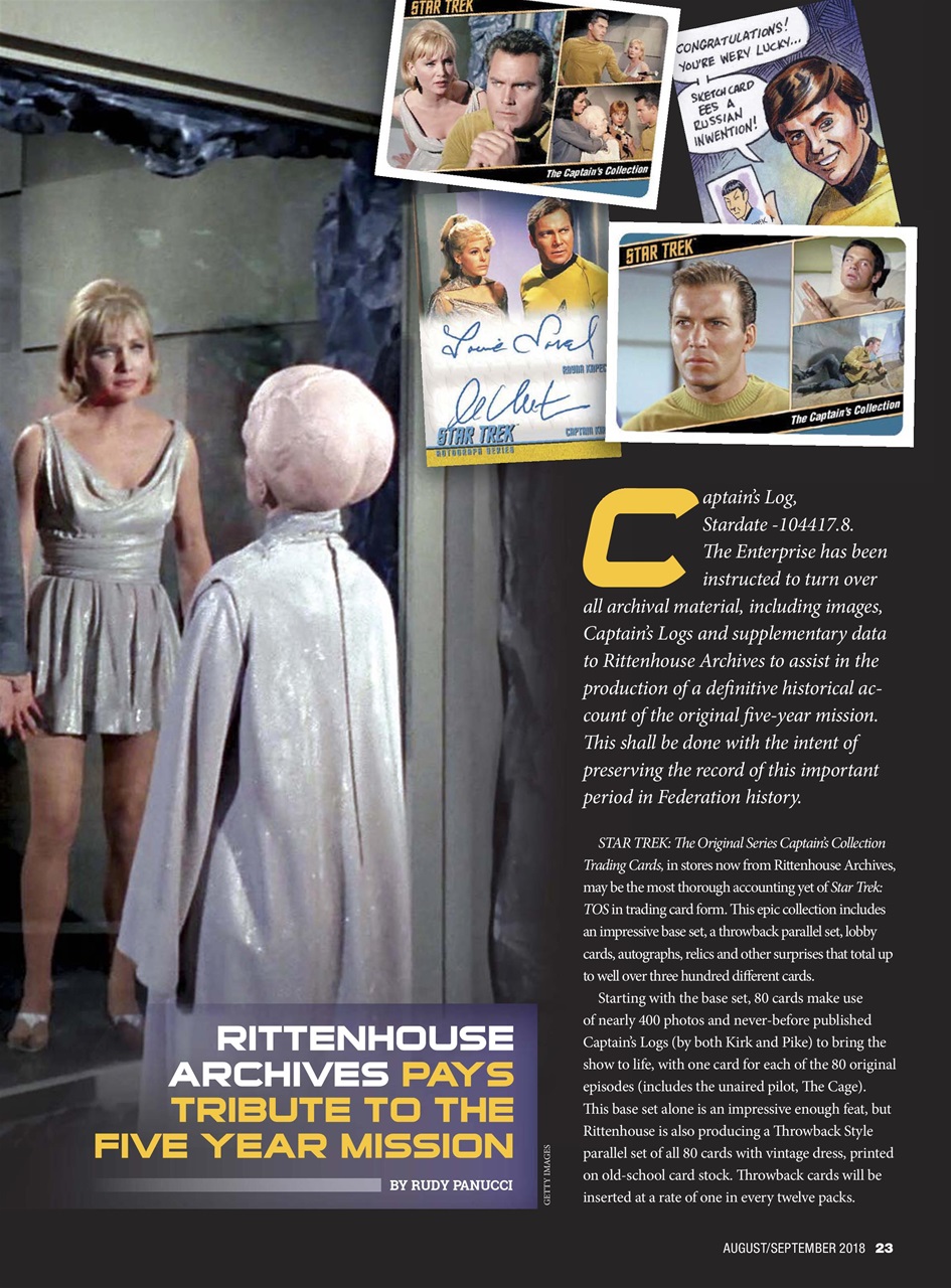 Non-Sport Update Magazine Preview Pages