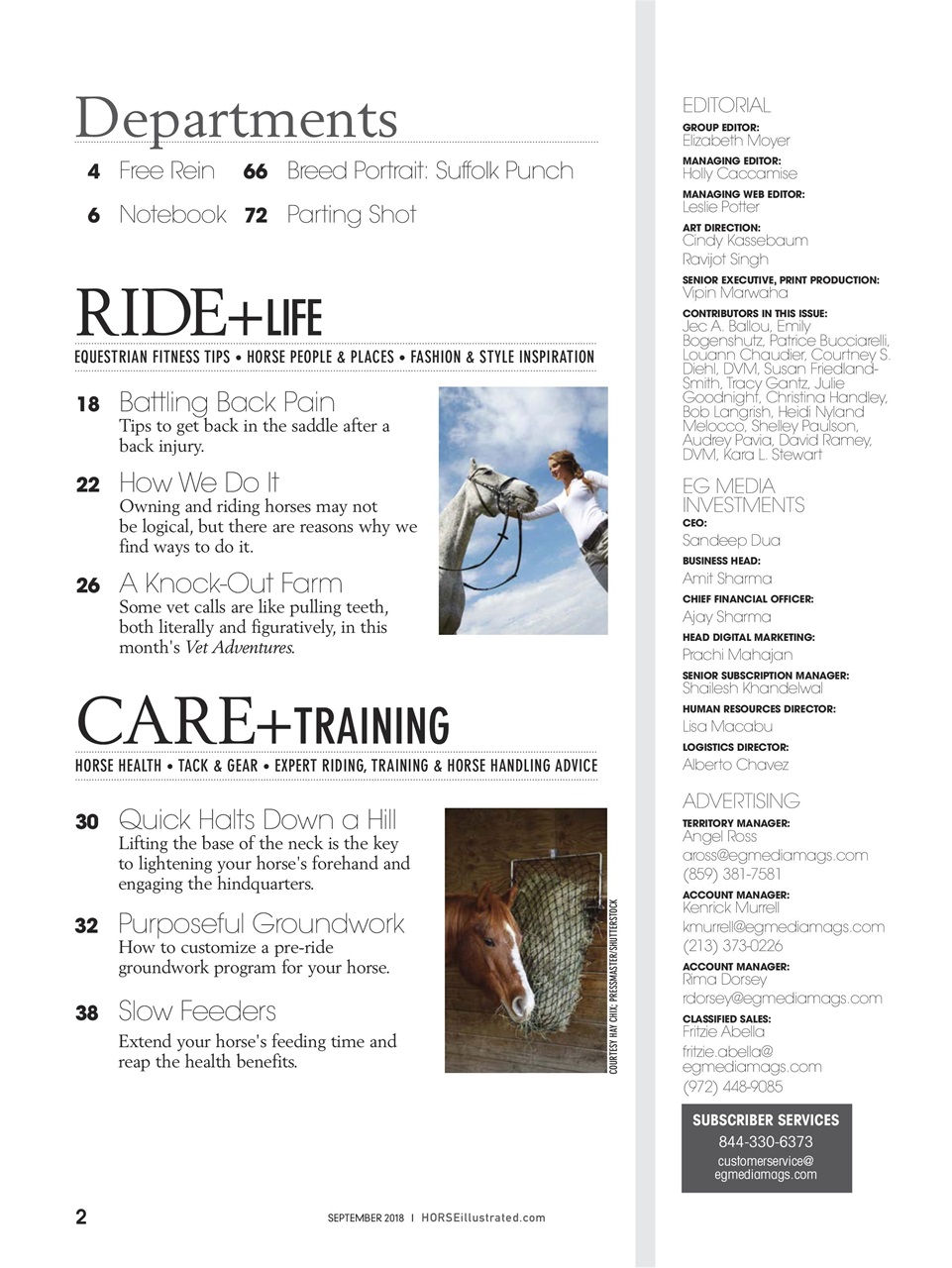 Horse Illustrated Magazine Preview Pages