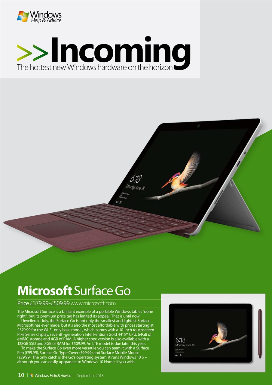 Windows Help & Advice Preview Pages