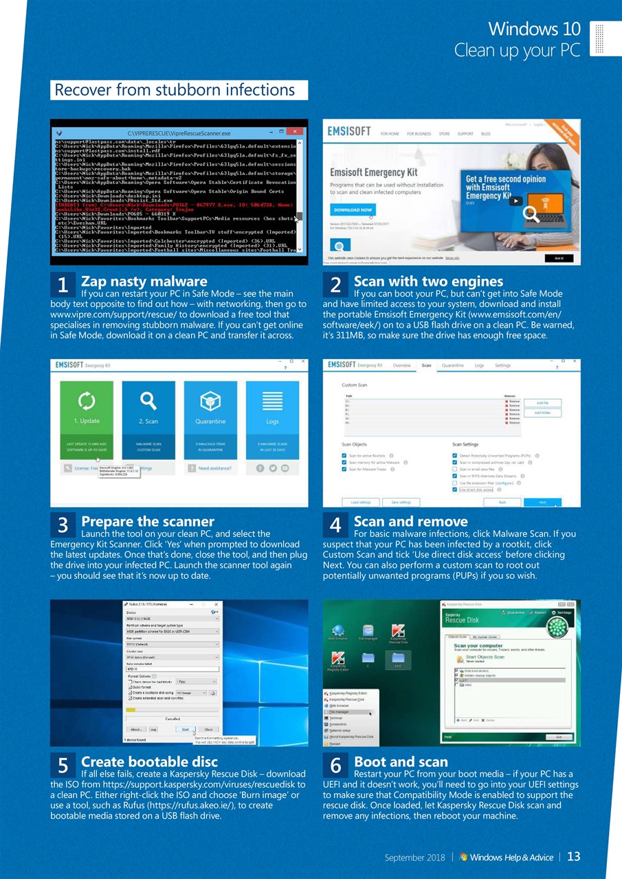 Windows Help & Advice Preview Pages