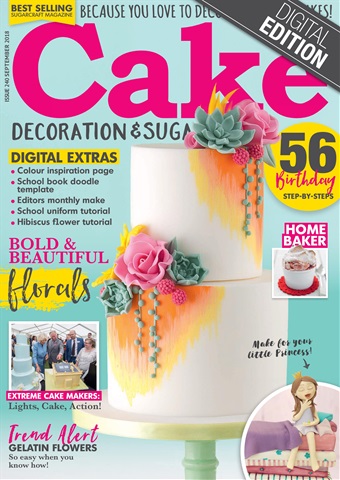 Cake Decoration & Sugarcraft Magazine issue September 2018