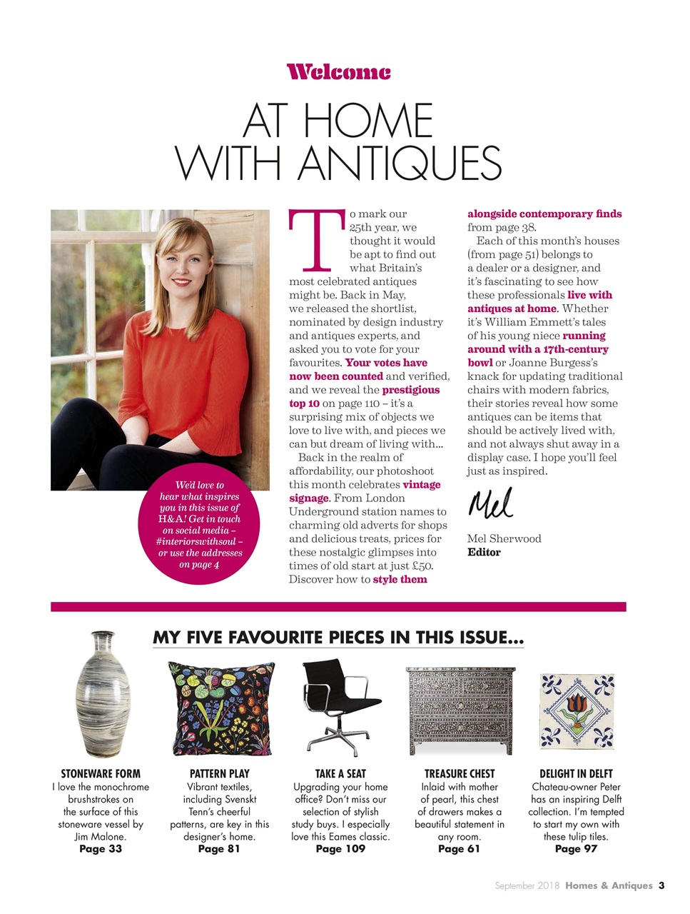 Homes & Antiques Magazine Preview Pages