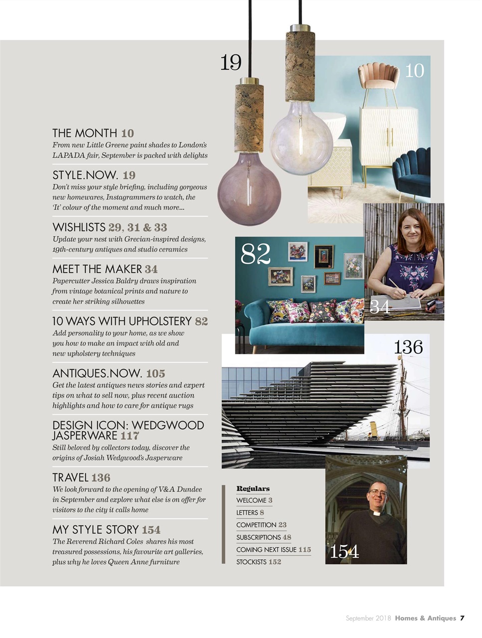 Homes & Antiques Magazine Preview Pages