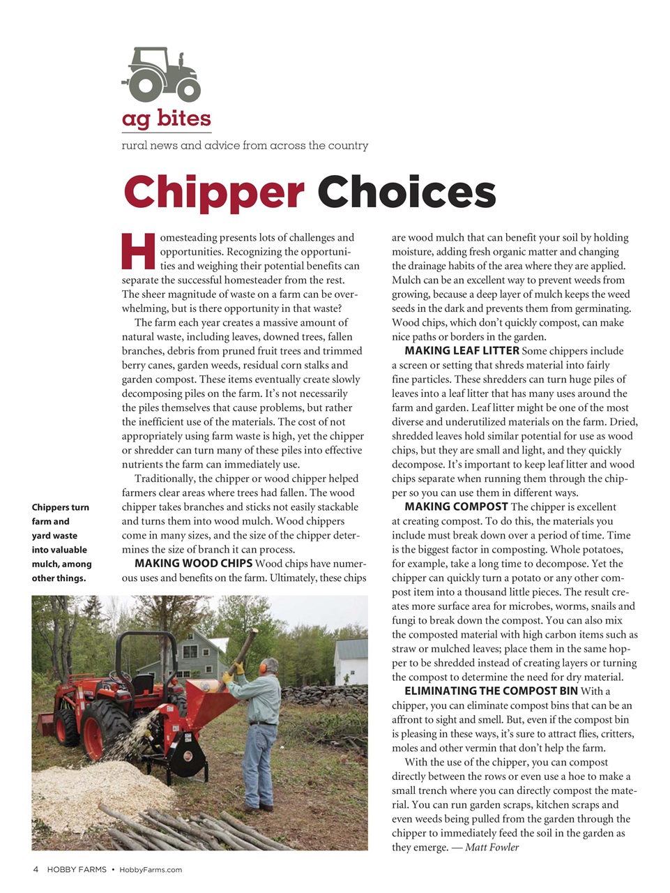 Hobby Farms Magazine Preview Pages
