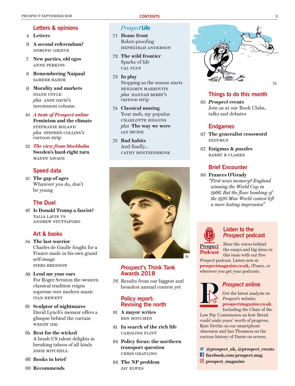 Prospect Magazine Preview Pages