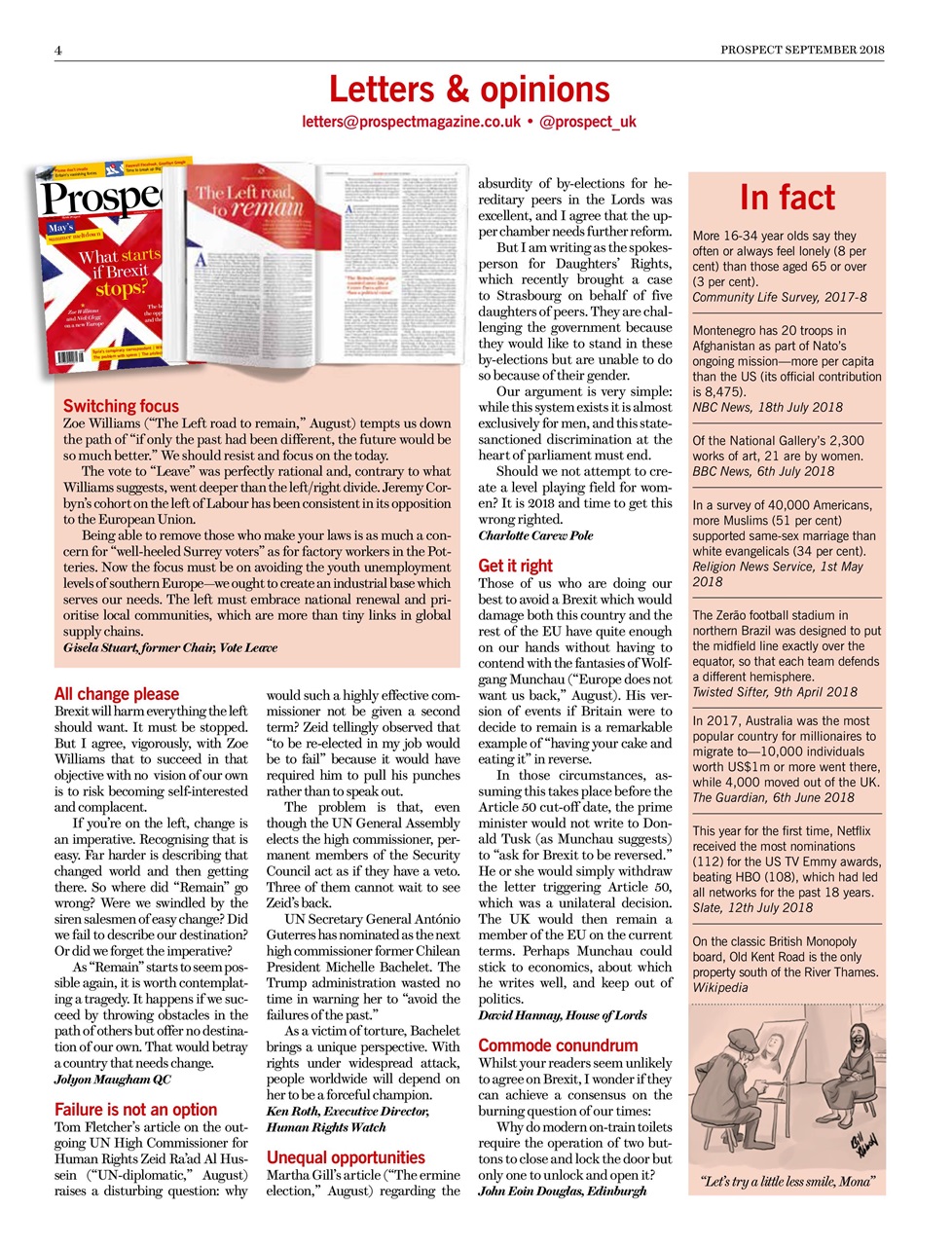 Prospect Magazine Preview Pages