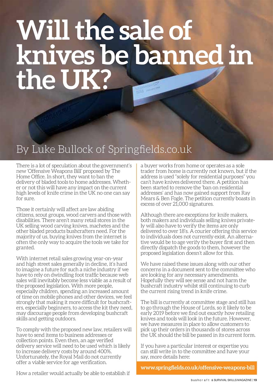 Bushcraft & Survival Skills Magazine Preview Pages