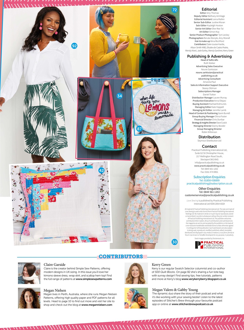 Love Sewing Preview Pages