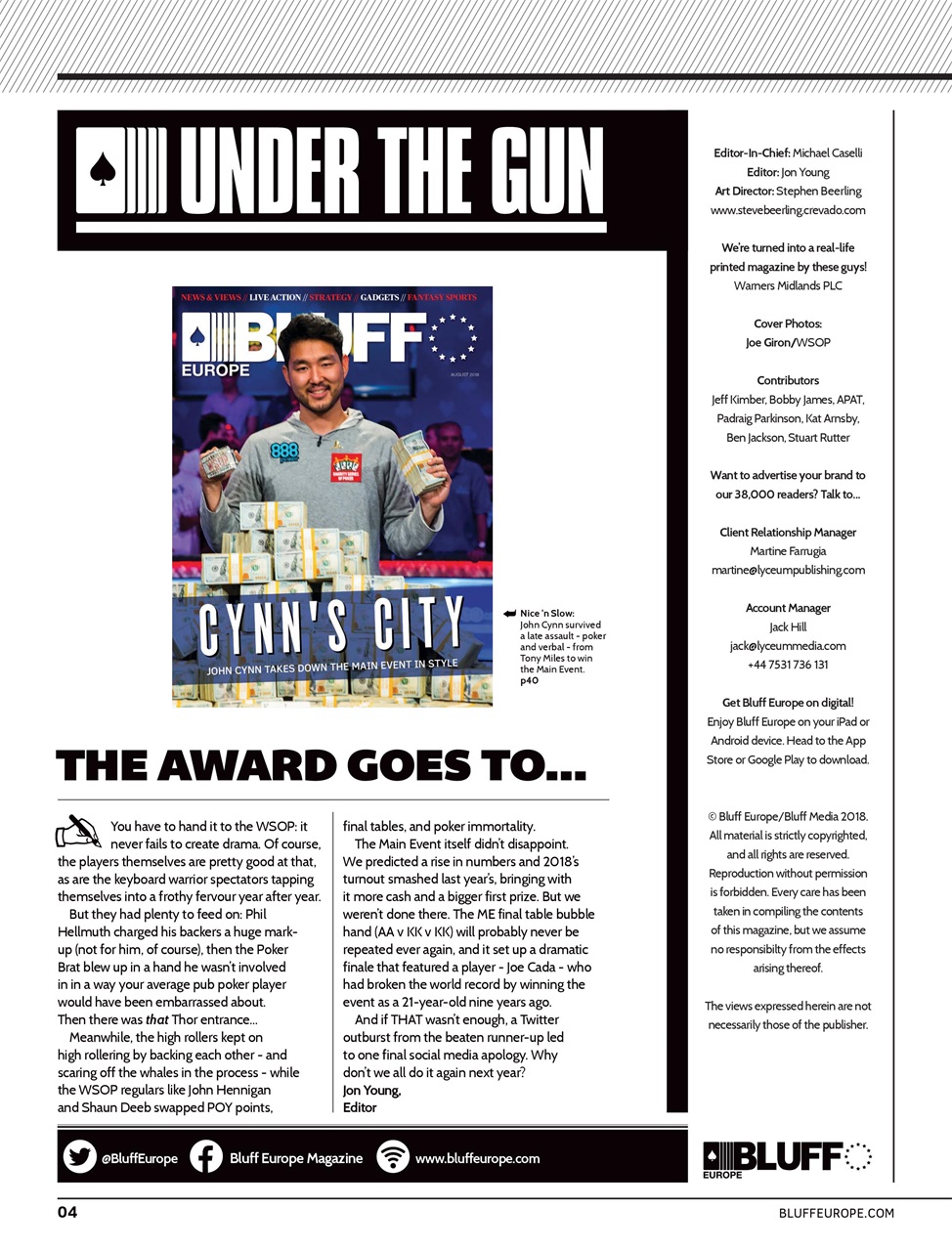 Bluff Europe Preview Pages
