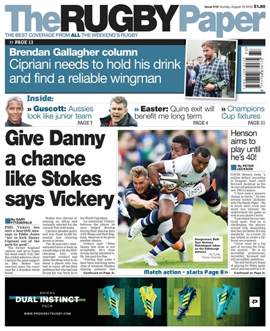 The Rugby Paper issue 19th August 2018