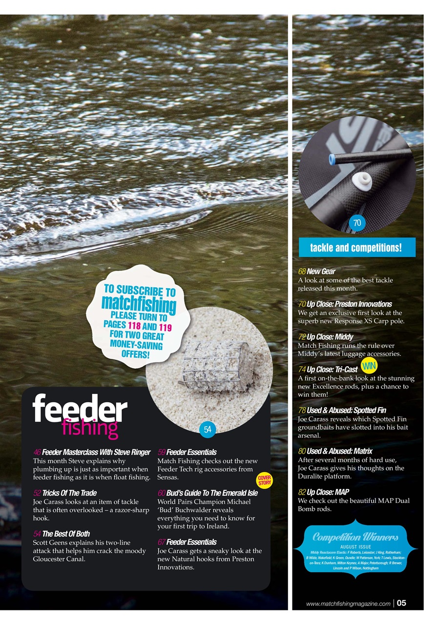 Match Fishing Preview Pages