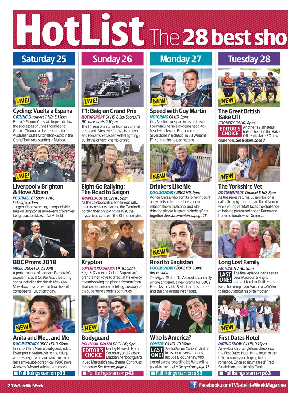 TV & Satellite Week Preview Pages