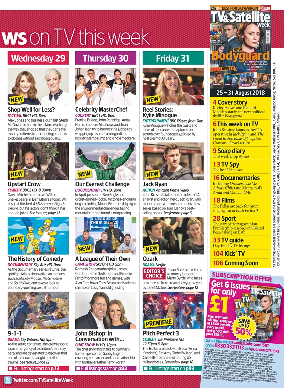 TV & Satellite Week Preview Pages