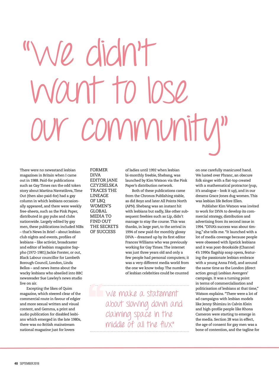 DIVA Magazine Preview Pages