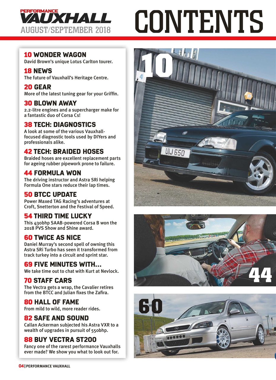 Performance Vauxhall Preview Pages