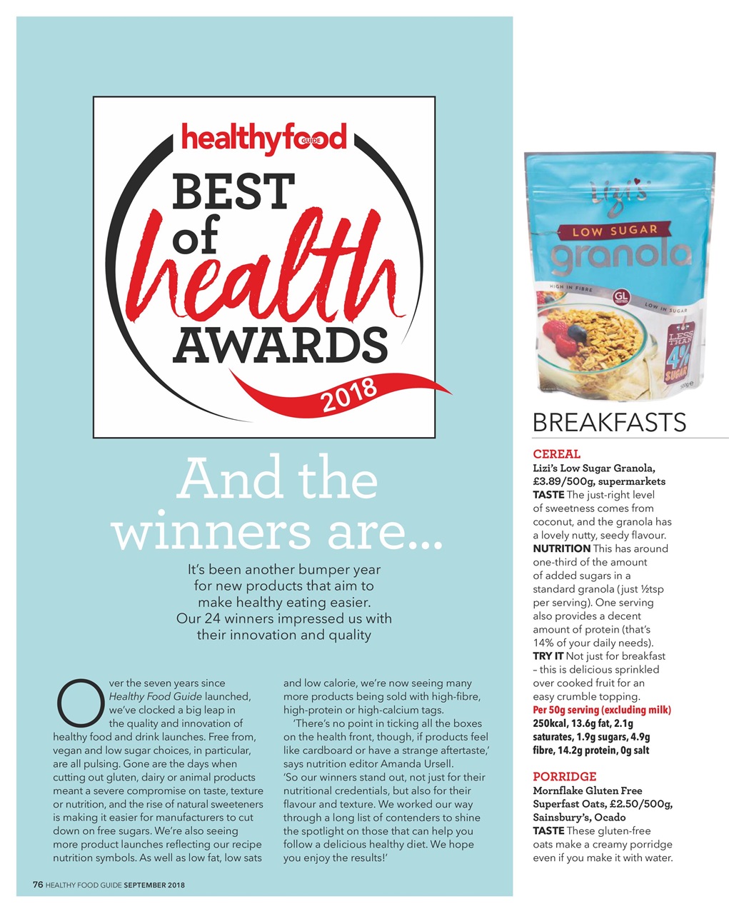 Healthy Food Guide Preview Pages