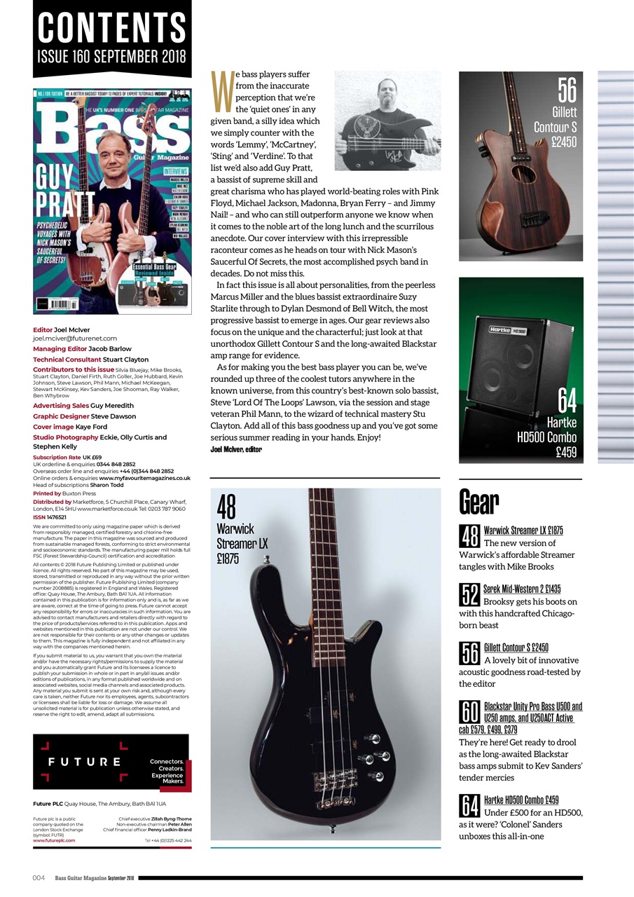 Bass Player UK Preview Pages