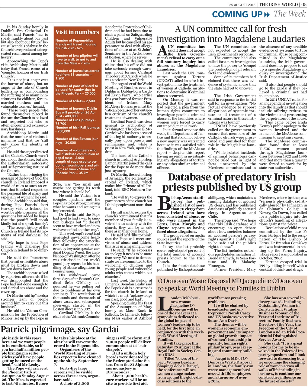 Irish World Preview Pages