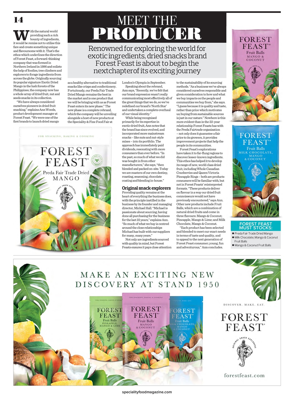 Speciality Food Preview Pages