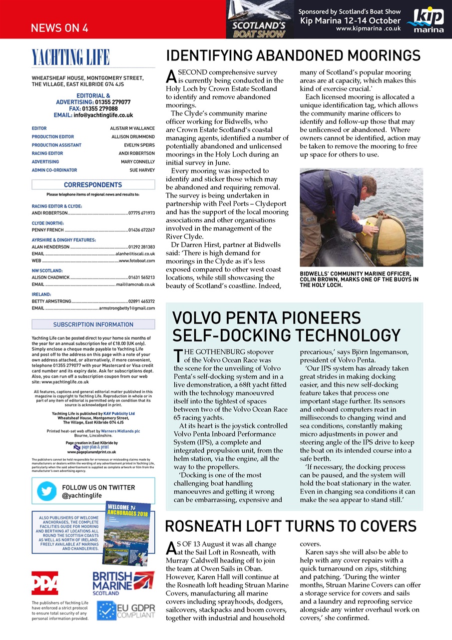 Yachting Life Preview Pages