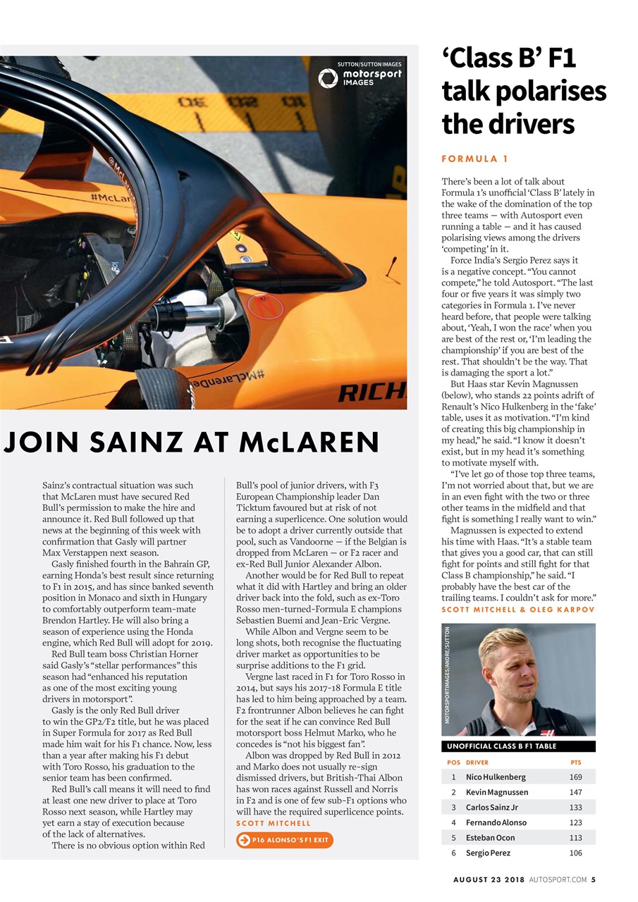 Autosport Preview Pages