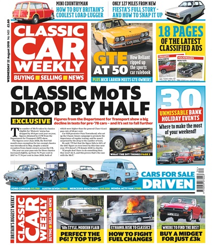Classic Car Weekly issue 22nd August 2018