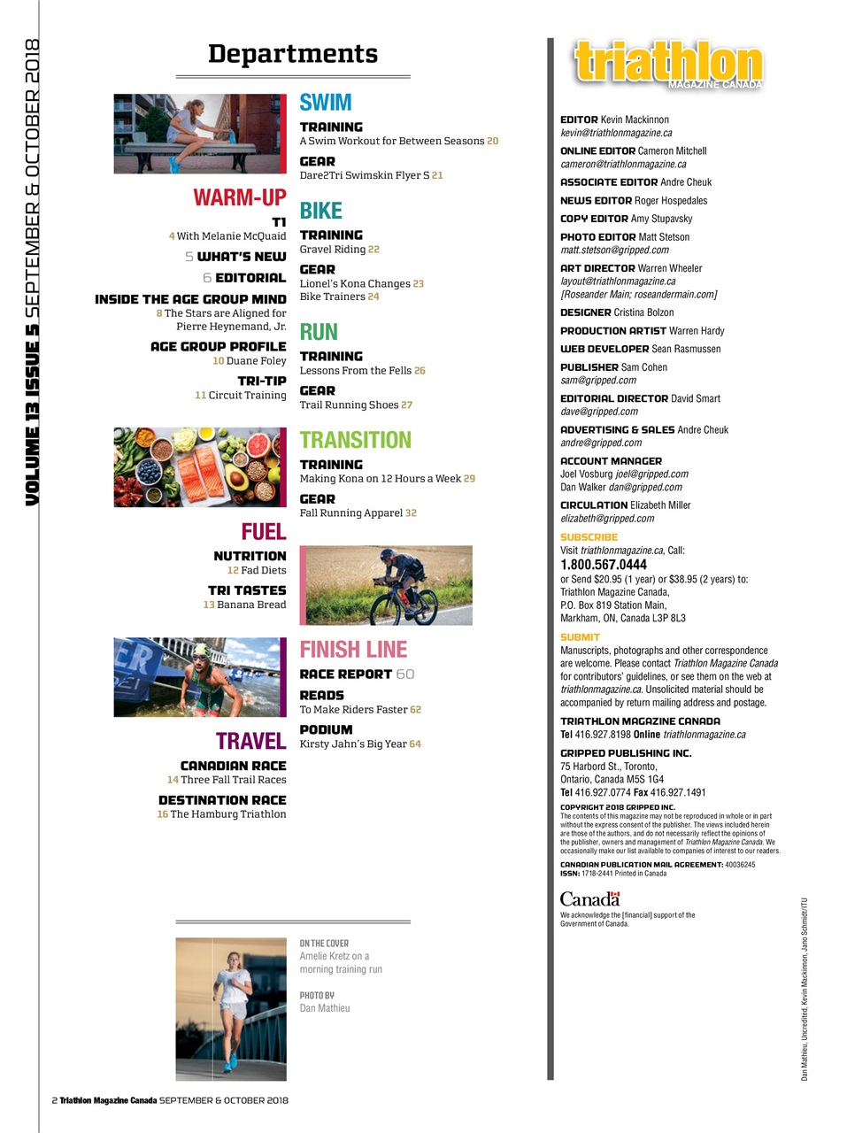 Triathlon Magazine Canada Preview Pages
