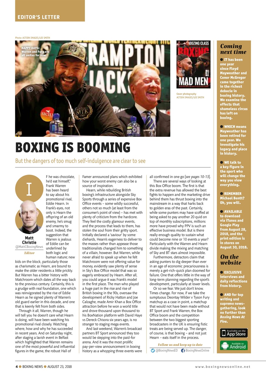 Boxing News Preview Pages