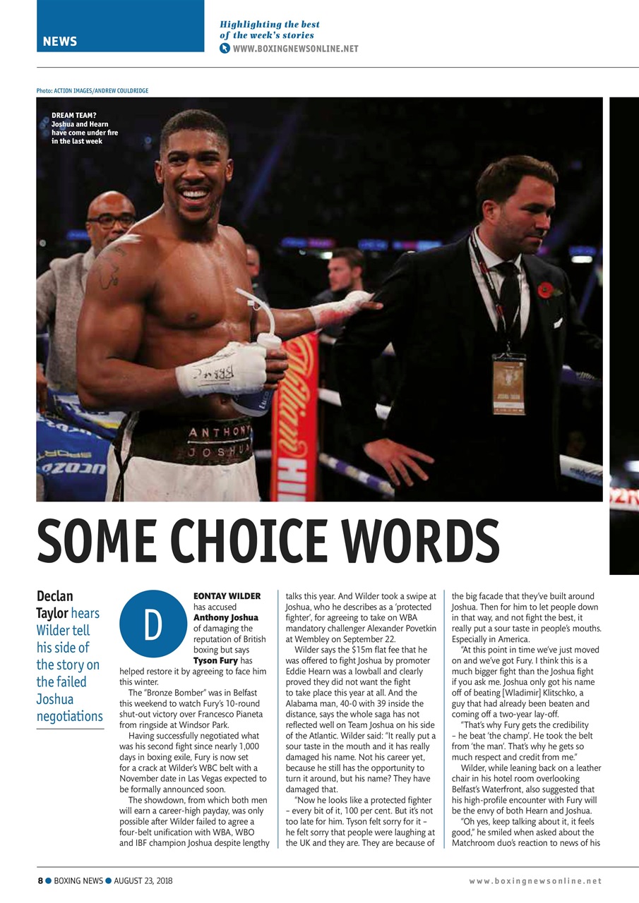 Boxing News Preview Pages