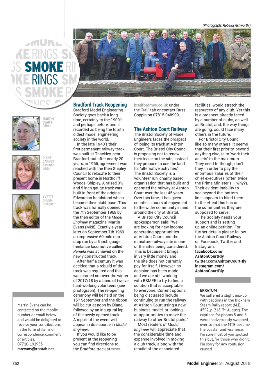 Model Engineer Preview Pages